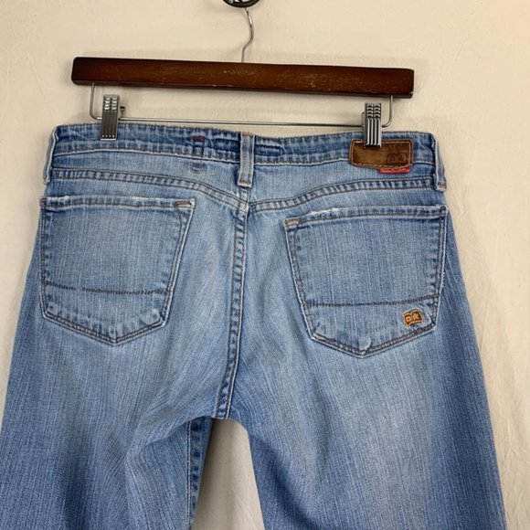 Big Star Bootcut Jean in Medium Indigo Distressed - Picture 5 of 10